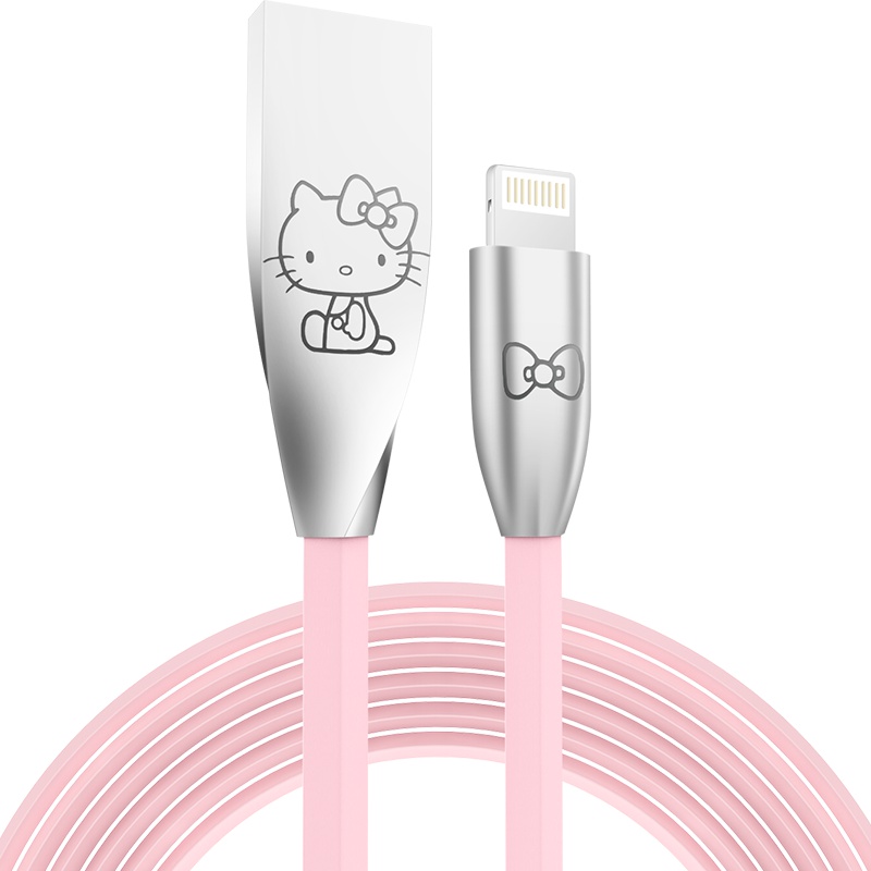 优加 HelloKitty苹果数据线iPhone7可爱8plus卡通6s手机充电器xsmax加长2米xr快充单口闪充