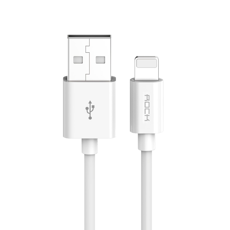 洛克(ROCK)苹果数据线S09适用苹果12系列/11系列/8/7Plus/6S手机充电线快充