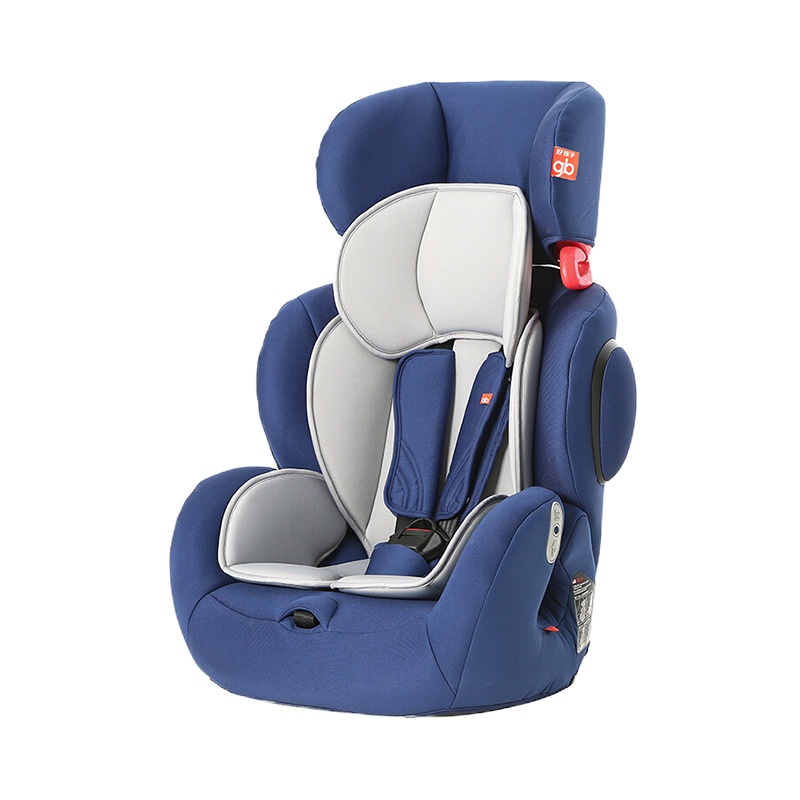 gb好孩子高速汽车安全座椅 9个月-12岁便携车载isofix接口儿童汽座安全坐椅CS786水手蓝*1