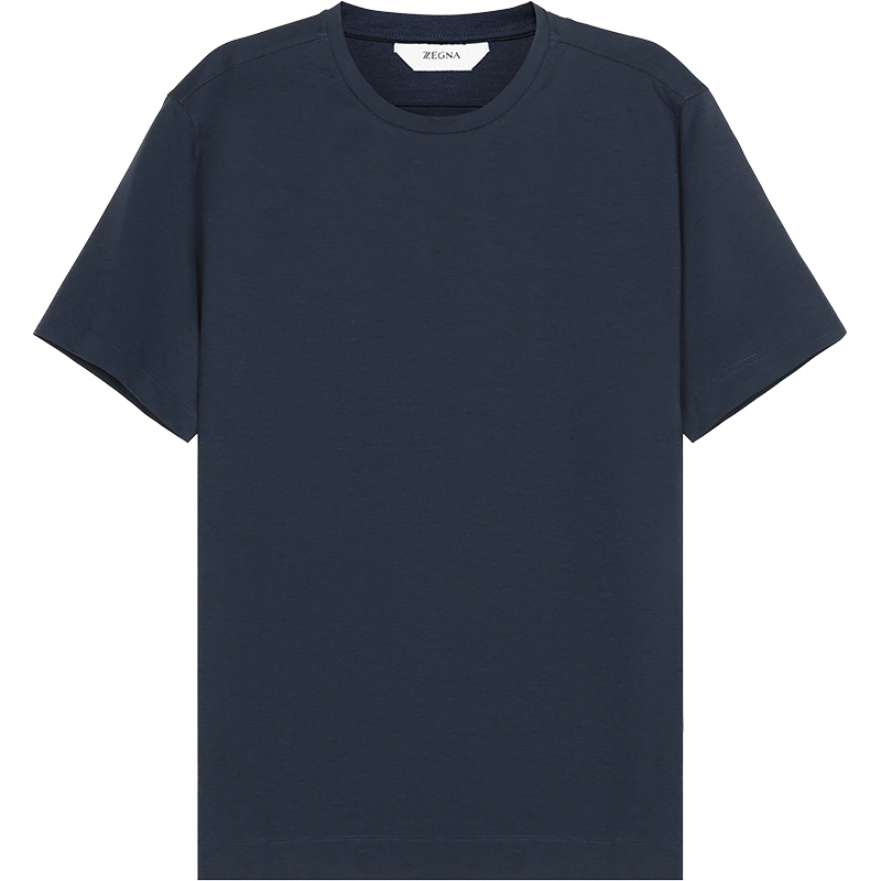 杰尼亚 Z ZEGNA 男士 锦纶圆领短袖T恤 VW332 ZZ673