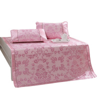 富安娜(FUANNA)圣之花家纺 凉席三件套夏季席子舒柔透气清凉空调席双人夏凉席冰丝提花席