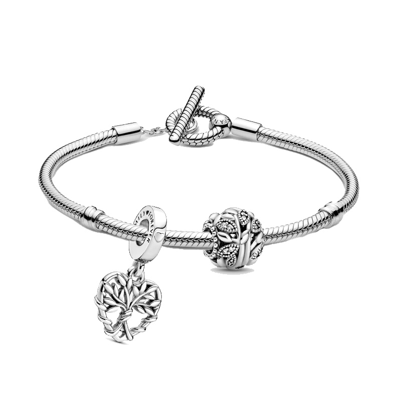 Pandora潘多拉925银白色心雪手链套装惊喜礼物(更新)