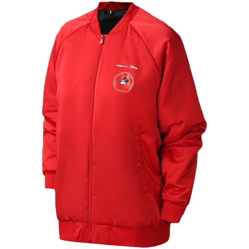 adidas阿迪达斯NEO女服运动服新年款迪士尼米奇棉服GE7765