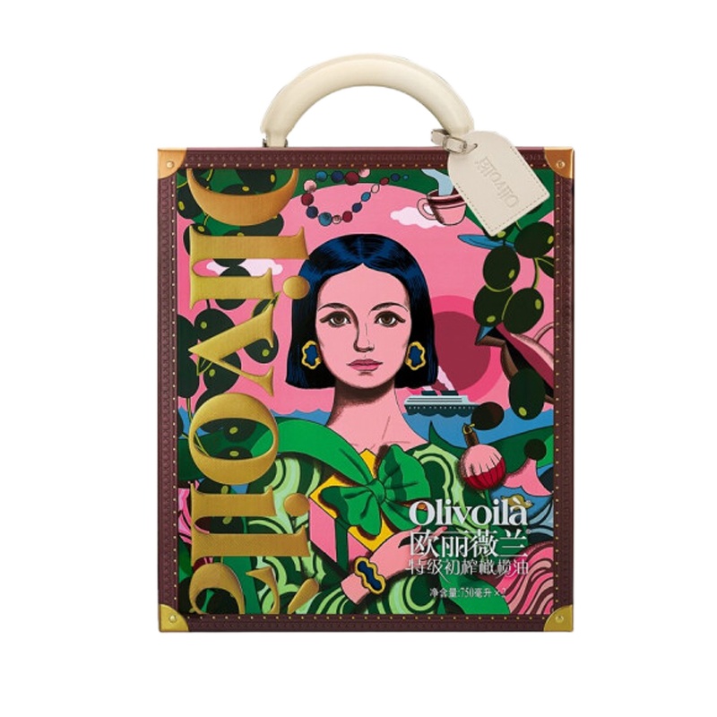 欧丽薇兰特级初榨橄榄油(简礼盒装/2瓶/盒/升级款)750ml*2(107)