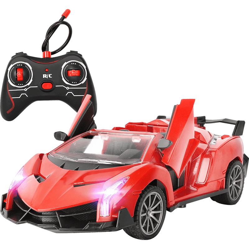 勾勾手(GOUGOUSHOU)遥控汽车儿童玩具男孩玩具开门收篷越野漂移 开门收篷遥控车-红色