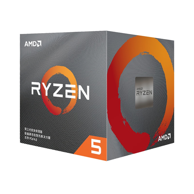 AMD 锐龙5 3600X 处理器 (r5)7nm 6核12线程 3.8GHz 95W AM4接口 盒装CPU