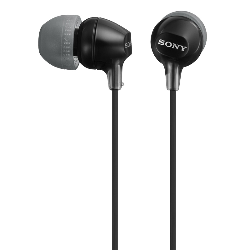 索尼(SONY) MDR-EX15LP 耳机入耳式重低音手机通用电脑音乐耳塞 黑色
