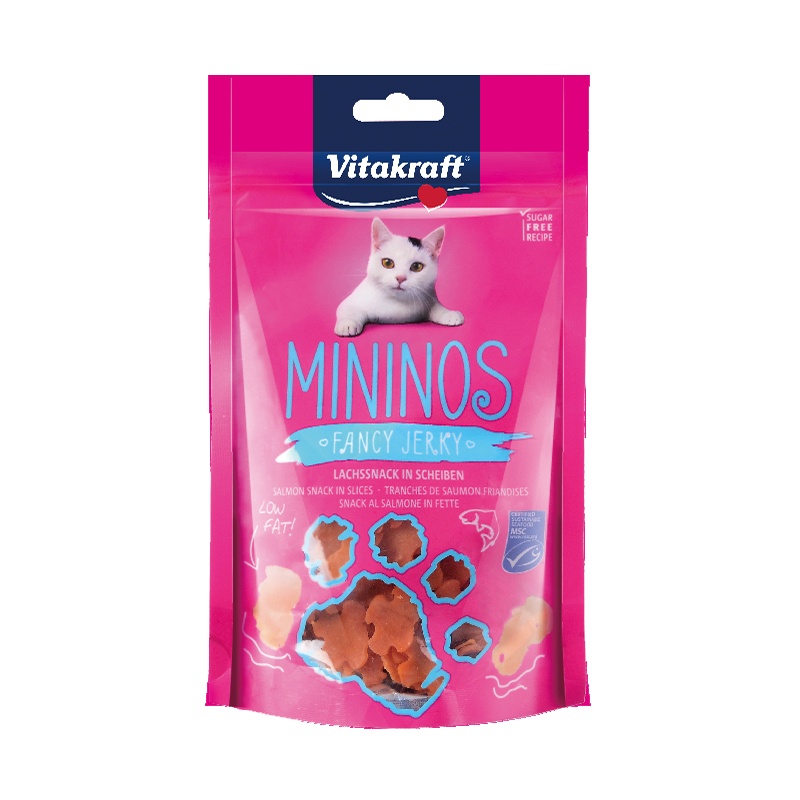 Vitakraft卫塔卡夫猫用迷你三文鱼小片宠物零食