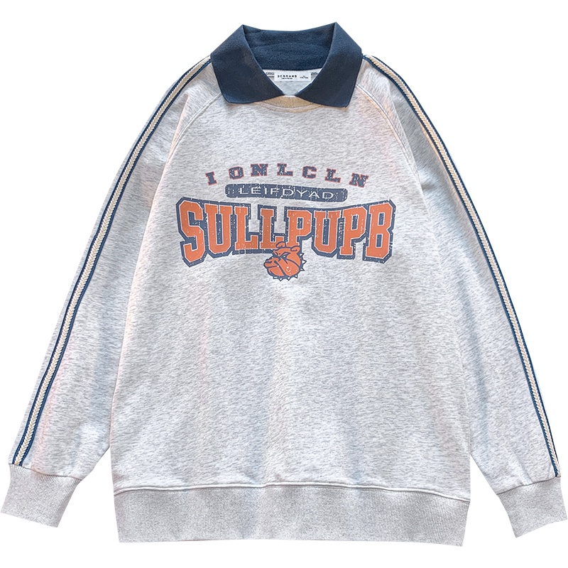 DEBRAND春秋新款圆领卫衣女oversize大码嘻哈中国风外穿棉上衣潮