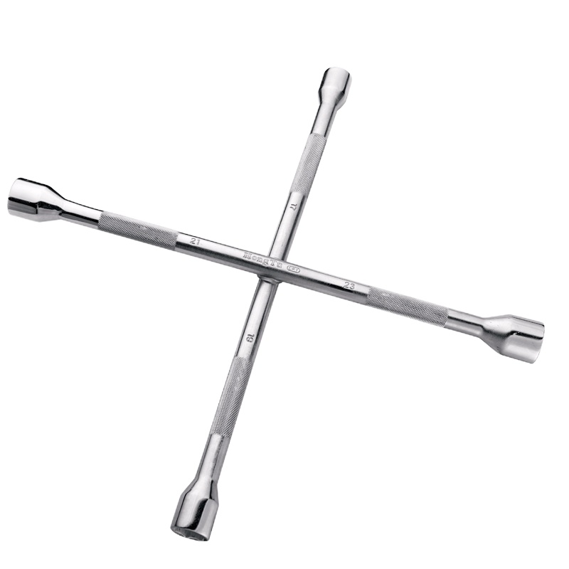 汽车换胎省力伸缩L型撬杆备用工具阿斯卡利十字套筒轮胎扳手14-20寸 [折叠]350长17×19×21×23mm