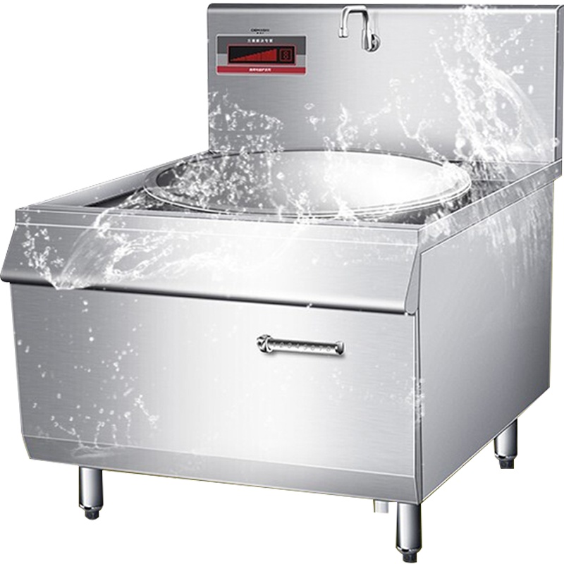 德玛仕(DEMASHI)商用大功率电磁大炒炉大锅灶学校单位食堂 20kw单头电灶具HW-DC20C-08(304材质)