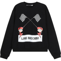 LOVE MOSCHINO 女士 棉质圆领长袖卫衣运动衫 W6306 30 E2124