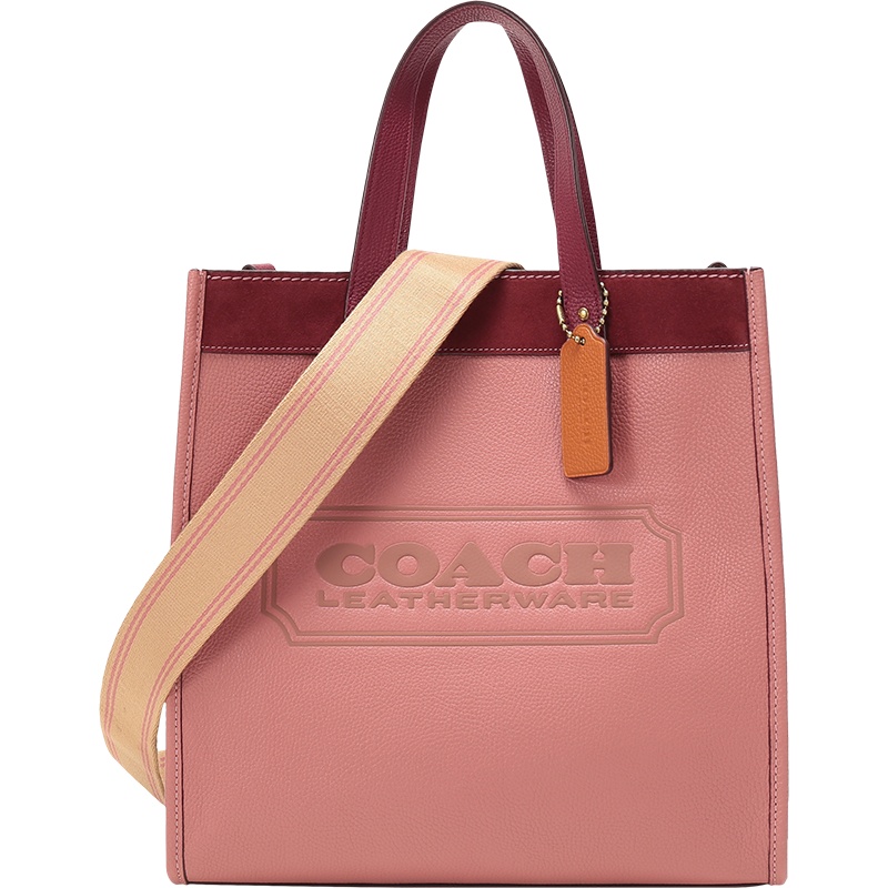 COACH 蔻驰 女士 专柜款FIELD系列皮革手提单肩斜挎包托特包复古 C1093