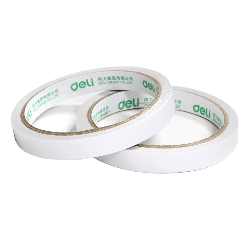 得力(deli) 30401棉纸双面胶带80um*12mm*10y(10个装)W