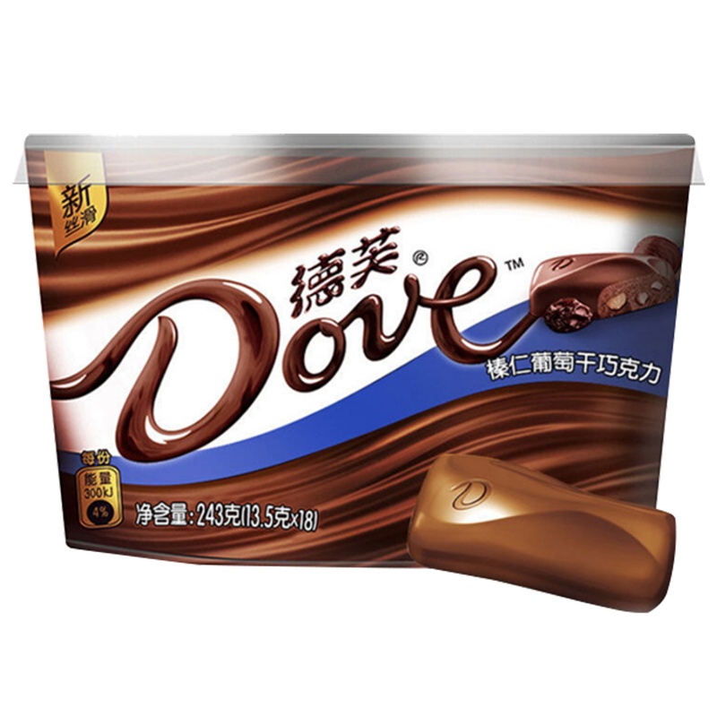 德芙巧克力碗装榛仁葡萄什锦奶香白黑巧巧克力碗装送女友巧克力