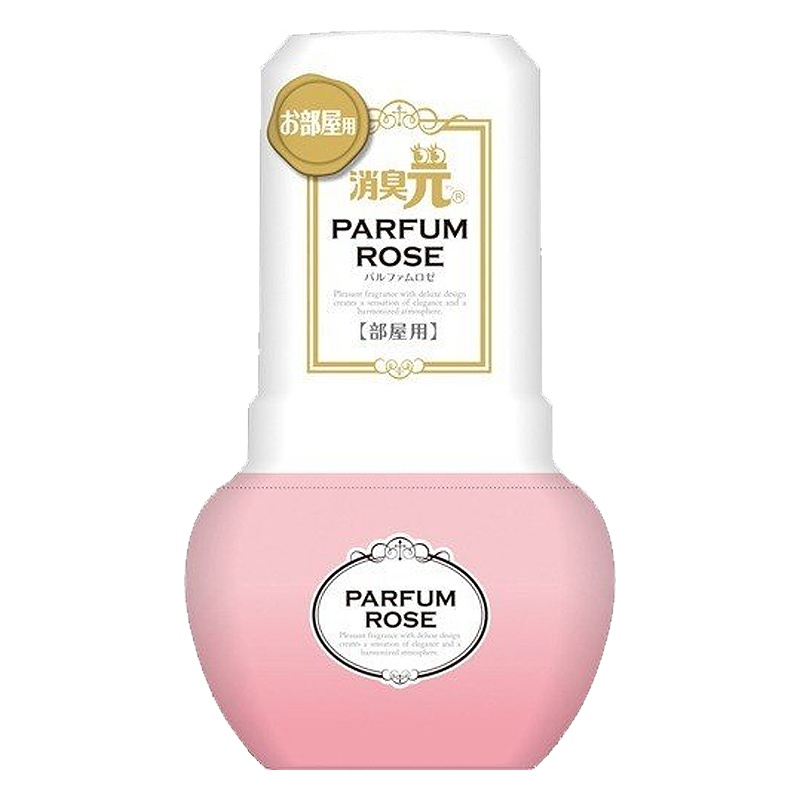 [日本原装]小林制药(KOBAYASHI) 卧室室内房间用瓶装消臭元空气清新剂 0.4L香水玫瑰香400ml
