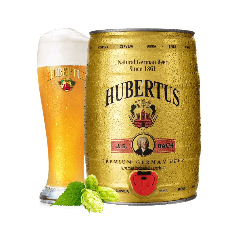 德国HUBERTUS狩猎神拉格啤酒5L大桶