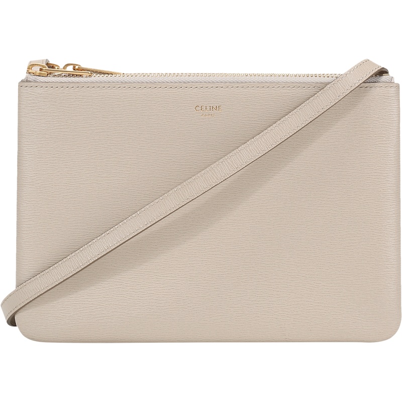 CELINE 赛琳 女士牛皮 TRIO单肩斜挎包手拿包 192033CTR