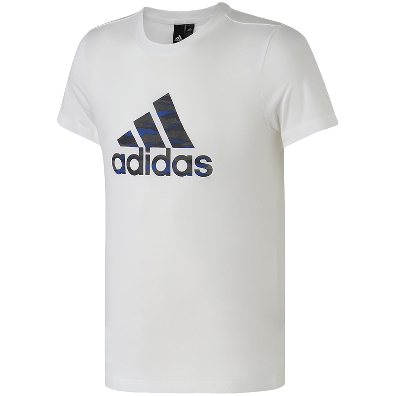 阿迪达斯男服短袖T恤圆领短袖休闲运动服EK4738