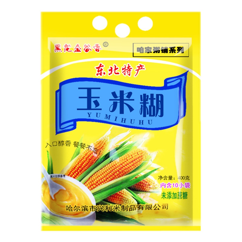 [买3送1 买5送2]黑龙金谷香玉米糊400g代餐营养早餐食品即食玉米营养粉方便早餐速食玉米代餐粉五谷食品