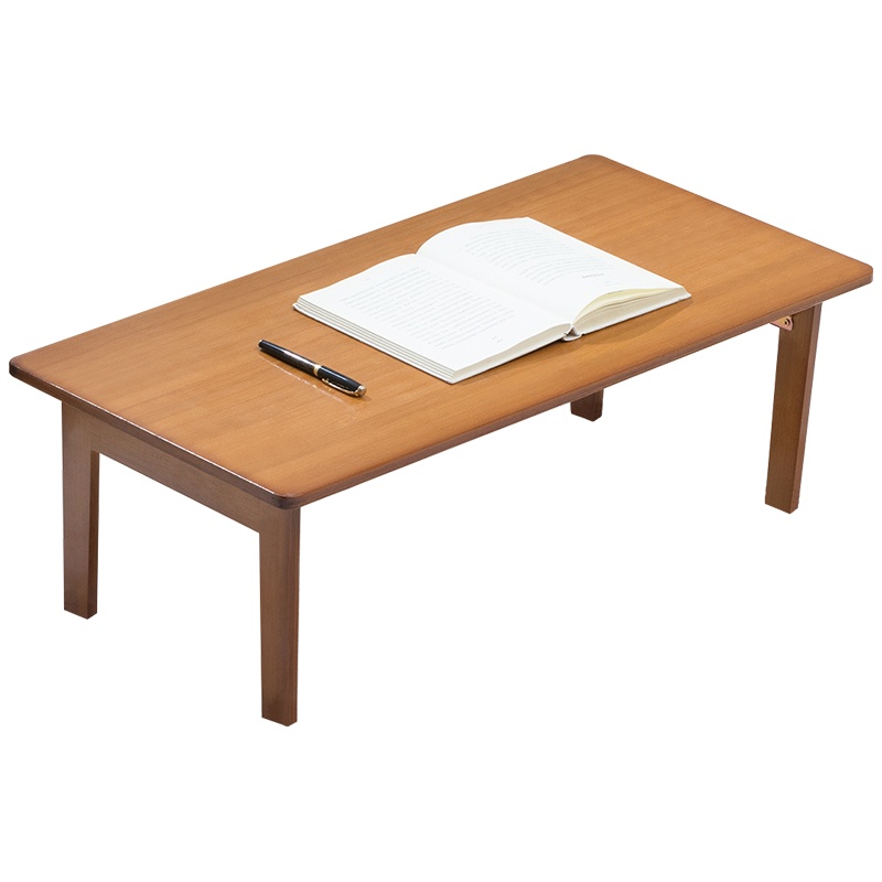 老竹匠 免安装实木书桌可折叠家用简易办公桌床上笔记本电脑桌学生写字桌多功能租房卧室飘窗桌楠竹学习桌