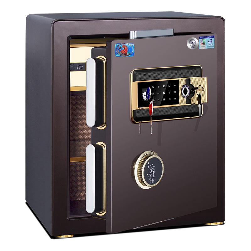 虎牌保险柜办公保险箱家用3C认证45里面高FDX-A/D40.I 指纹保险箱/柜 防盗防撬小型床头柜