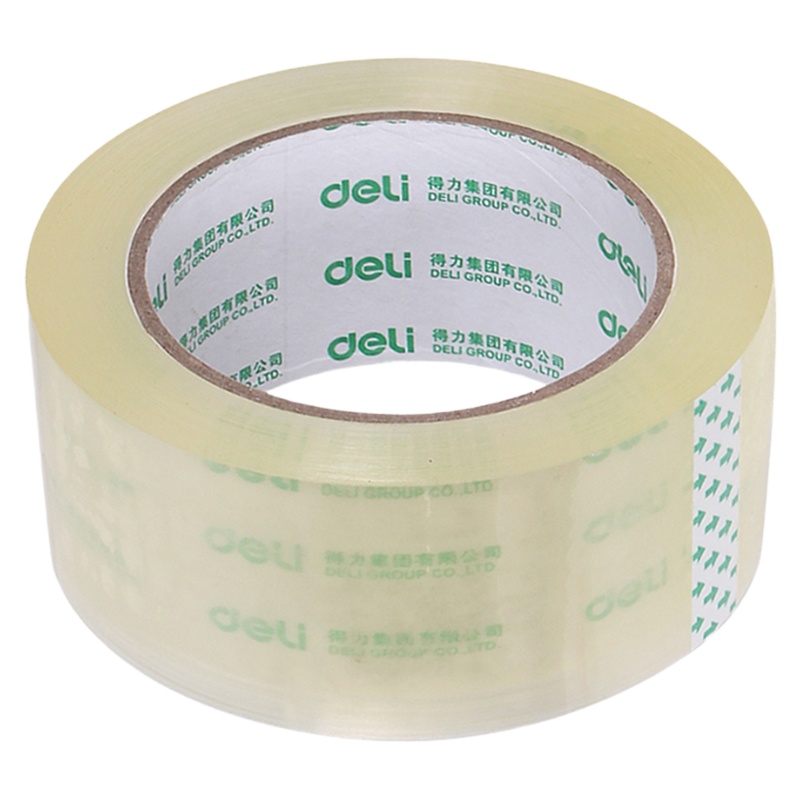 得力(deli)30171 宽胶带 封箱胶带 透明胶带45mm 40Y 粘性强打包胶带 (6卷装)