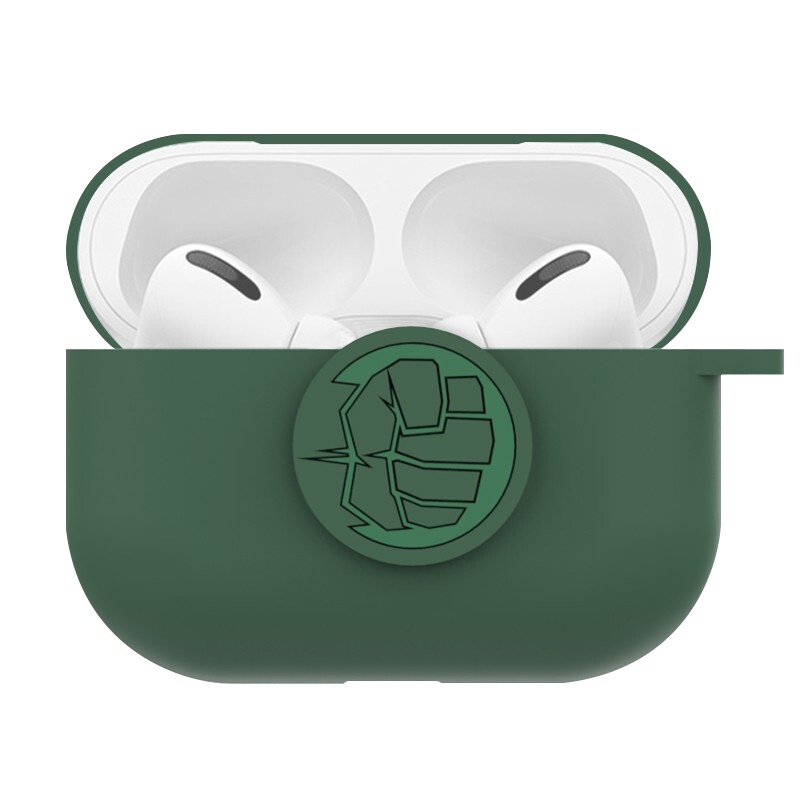 ESCASE airpods pro/3代保护套 苹果无线蓝牙耳机套硅胶不沾灰潮牌收纳盒漫威正版 绿巨人
