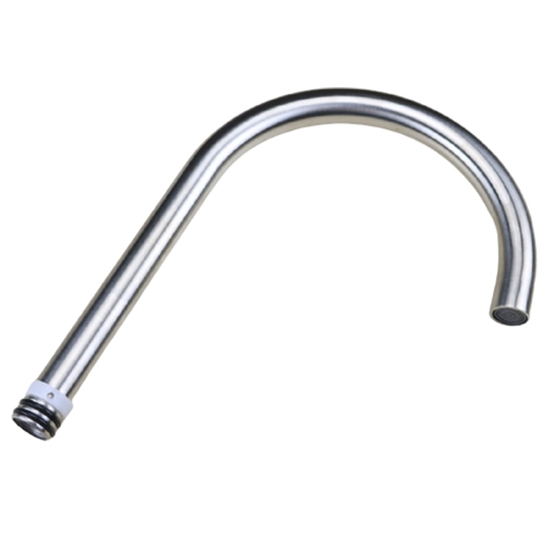 定制厨房水龙头配件古达洗菜盆龙头不锈钢出水管可旋转大弯管出水嘴起泡器