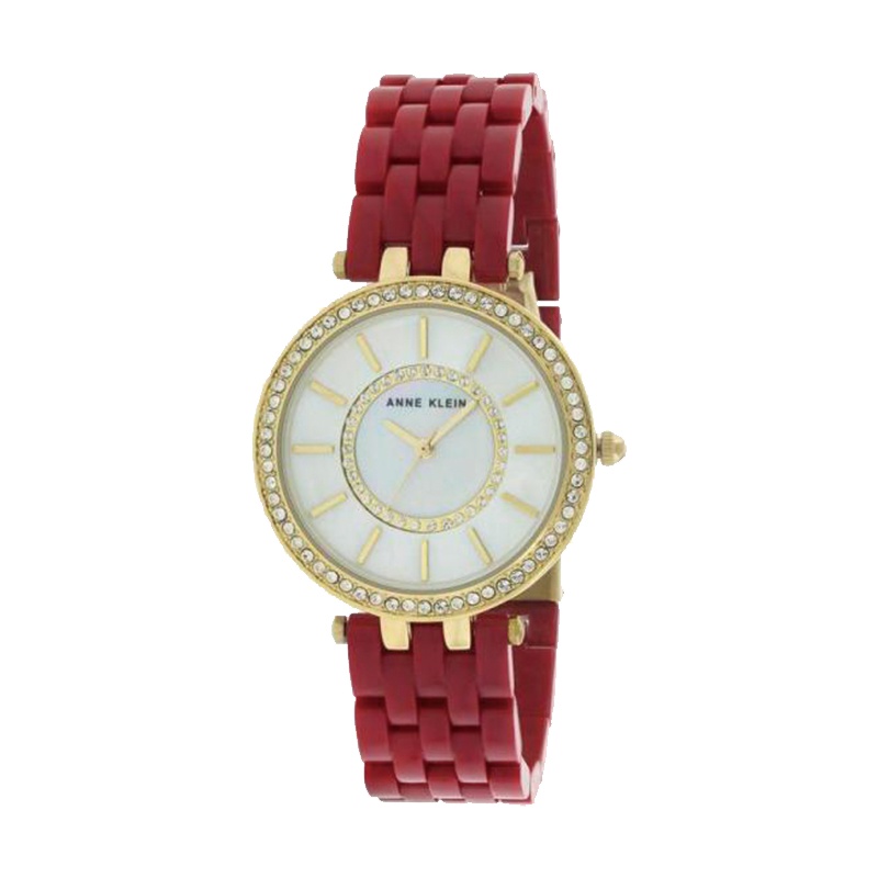 安妮克莱因（ANNE KLEIN）摩登复古系列时尚简约贝母表盘石英女士腕表AK2620RDGB