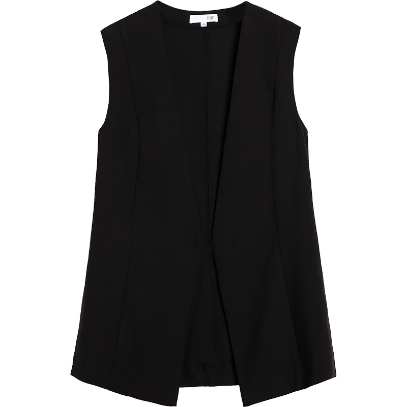 OSA欧莎马甲夏天外穿女2019外搭开衫西装坎肩马夹薄款开叉外套潮