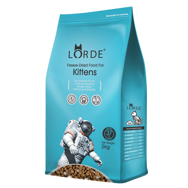LORDE猫粮 天然粮幼猫猫粮2kg 精选鳕鱼鸡肉冻干
