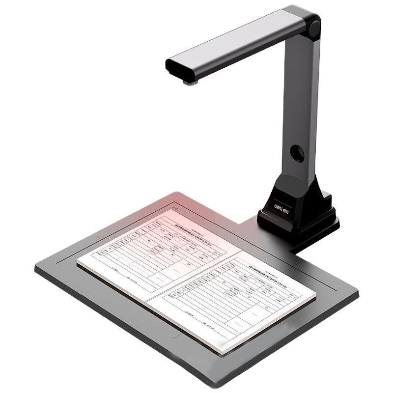 得力(deli)高拍仪 1200万高清像素 硬底A4幅面 远程教学网课 文档试卷资料连续扫描 照片身份证扫描仪15160