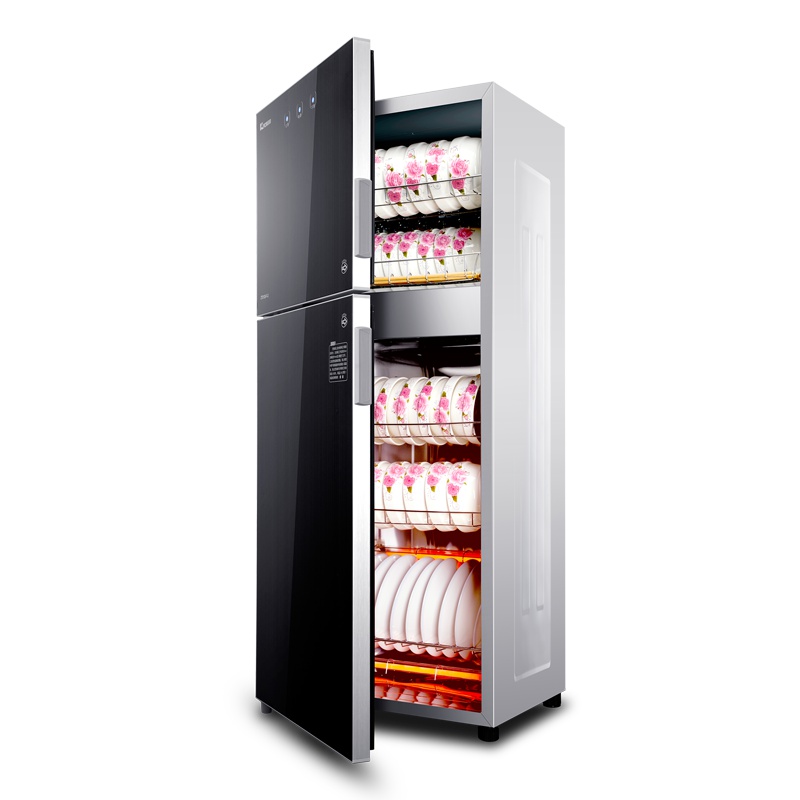 科荣ZTD128F-2立式消毒柜 商用控制触摸高温臭氧消毒碗柜饭店餐厅茶杯餐具柜