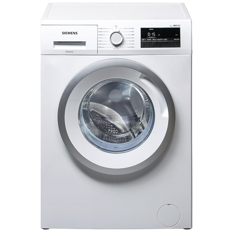 西门子(SIEMENS)8公斤 全自动变频滚筒洗衣机 家用大容量 除菌液洗 高温筒清洁 XQG80-WM10N1600W