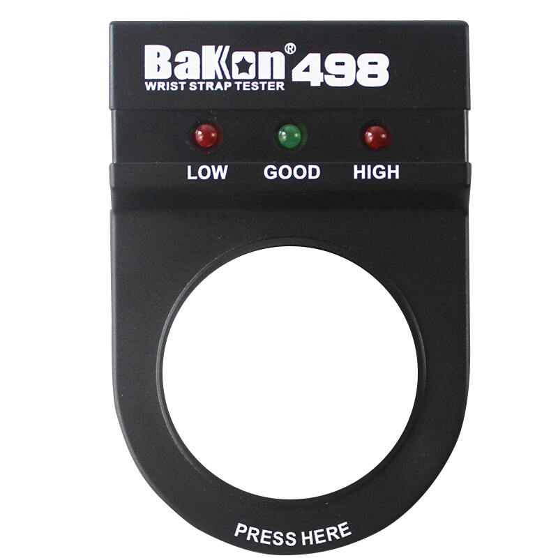 BAKON BK498 深圳白光单回路手腕带检测仪 静电测试仪 手腕带测试仪 静电手环测试仪