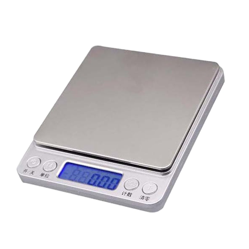 厨房电子秤 电池款(3kg/0.1g)12.8*10.7*1.8cm