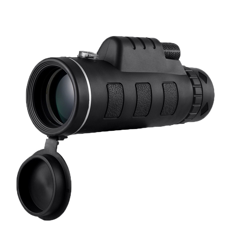 自由虎ZIYOUHU 40x60单筒望远镜高倍高清微光夜视宽带绿膜大目镜带指南针观光镜