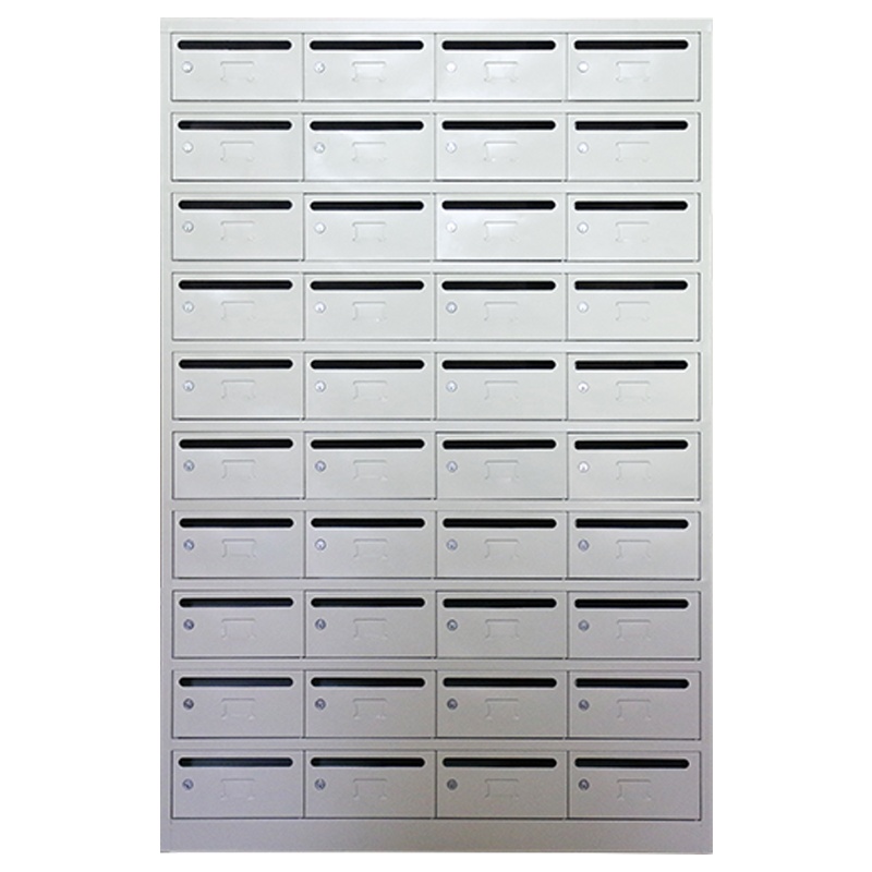 DXBG钢制信报箱小区多门信报柜带锁投递柜室外可定制40门信报箱