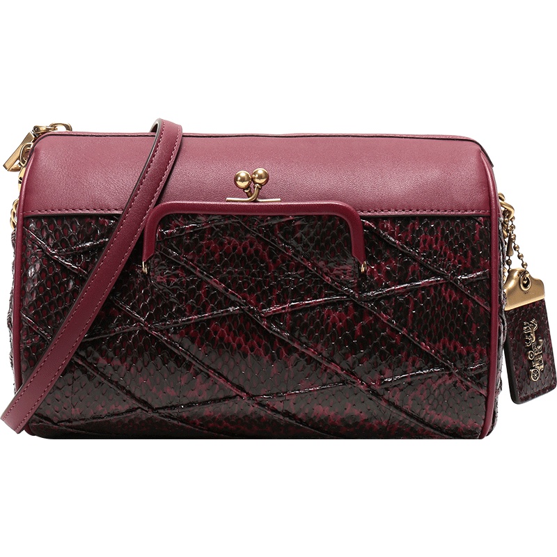 COACH 蔻驰 女士猩红色皮质单肩斜挎包 47766