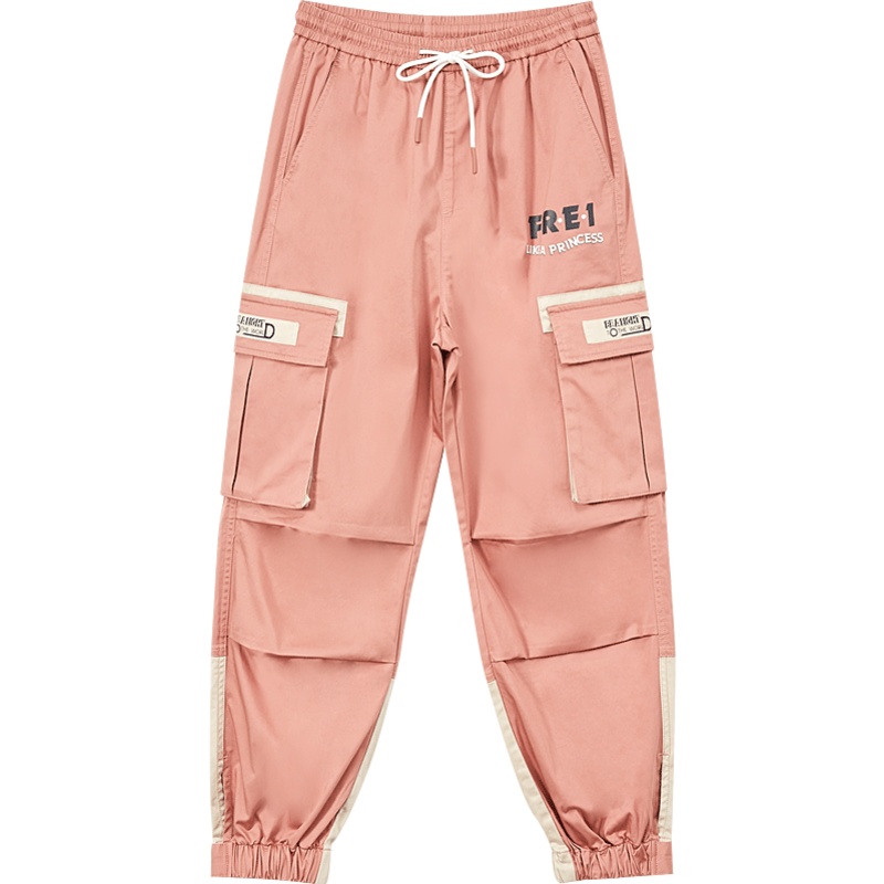 美特斯邦威工装裤女束脚新款秋季休闲宽松多袋慢跑女士萝卜裤