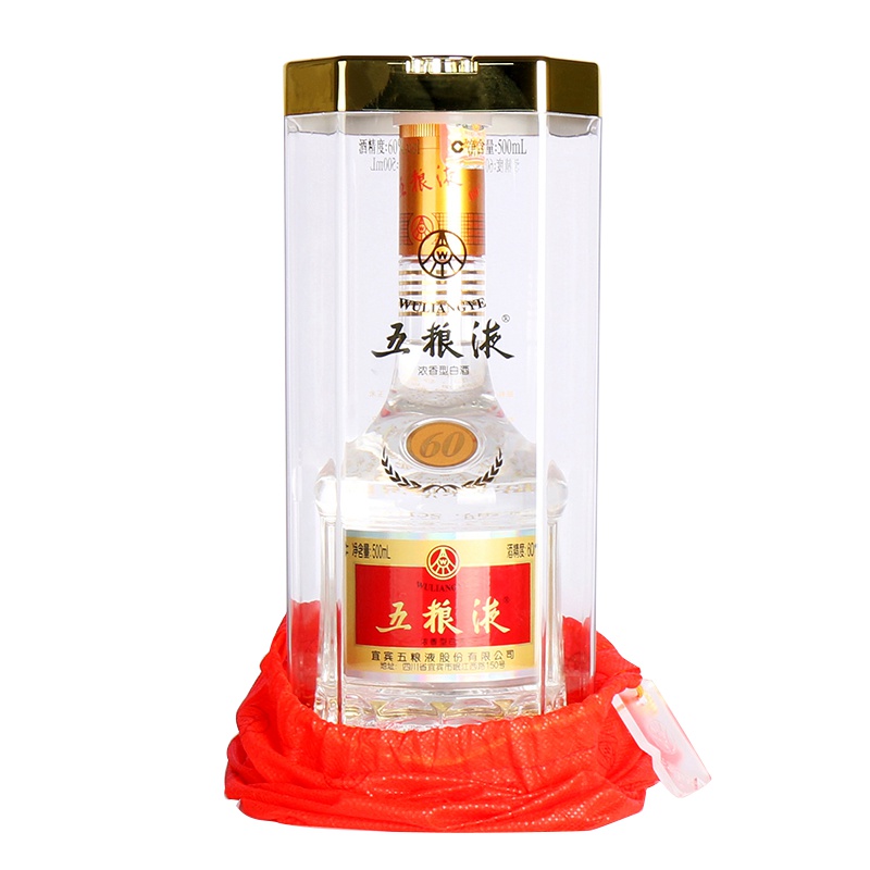 五粮液 60度 500ml 单瓶 浓香型白酒