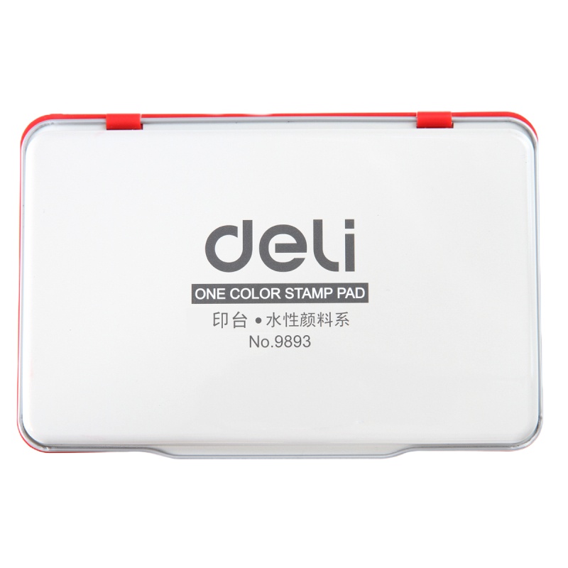 得力9893 秒干红印台