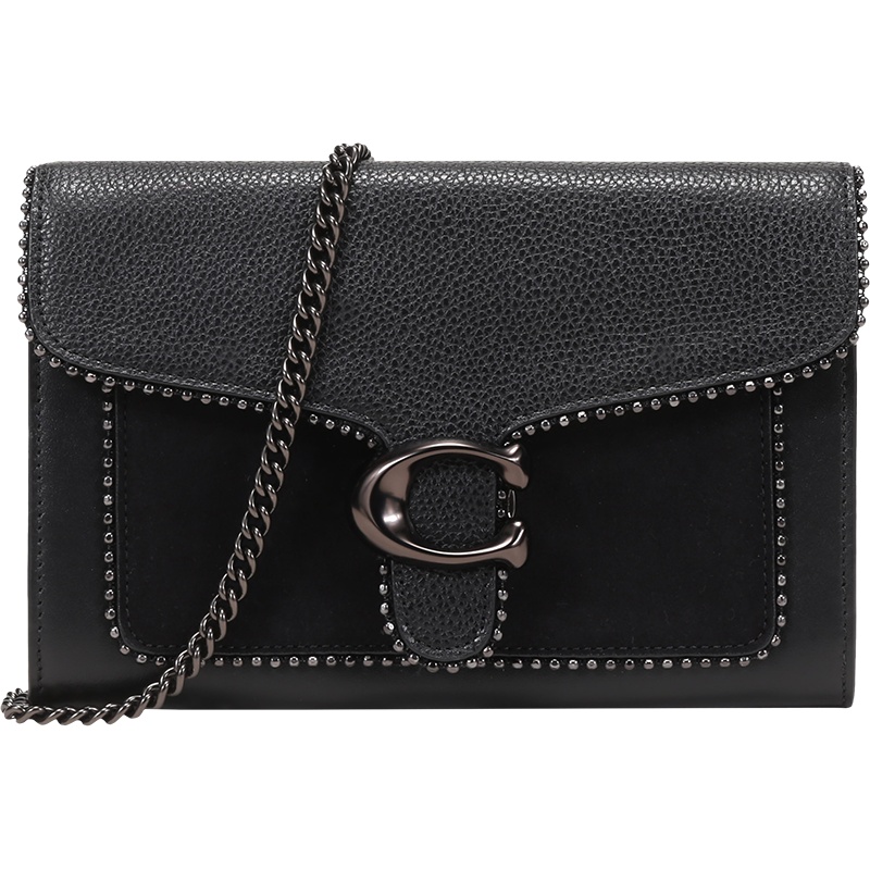 COACH 蔻驰 女士 专柜款TABBY系列皮革单肩斜挎包链条包手拿包 6908