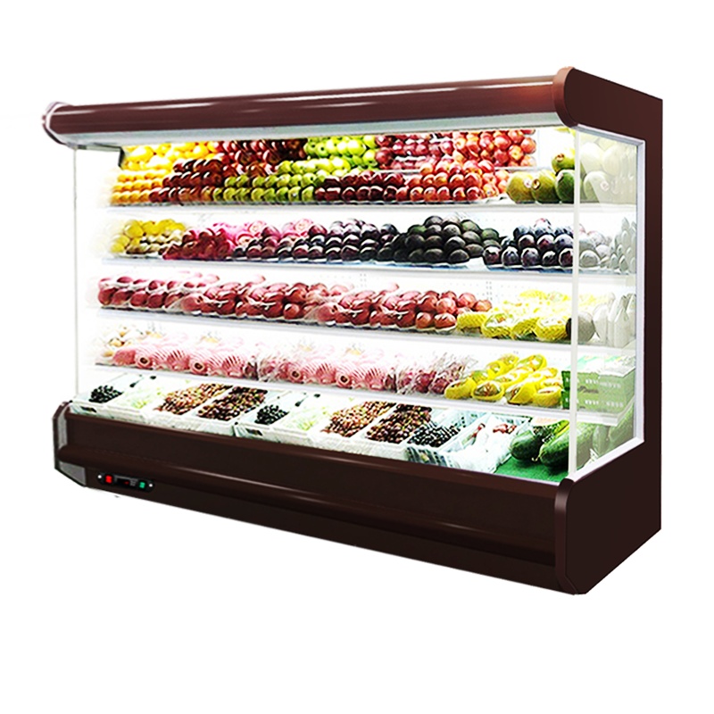 希冷(XILEN) 风幕柜水果保鲜柜商用立式冷柜冰柜超市酸奶饮料蔬菜冷藏展示柜麻辣烫点菜柜冰箱 3.5米风冷 (一体机)