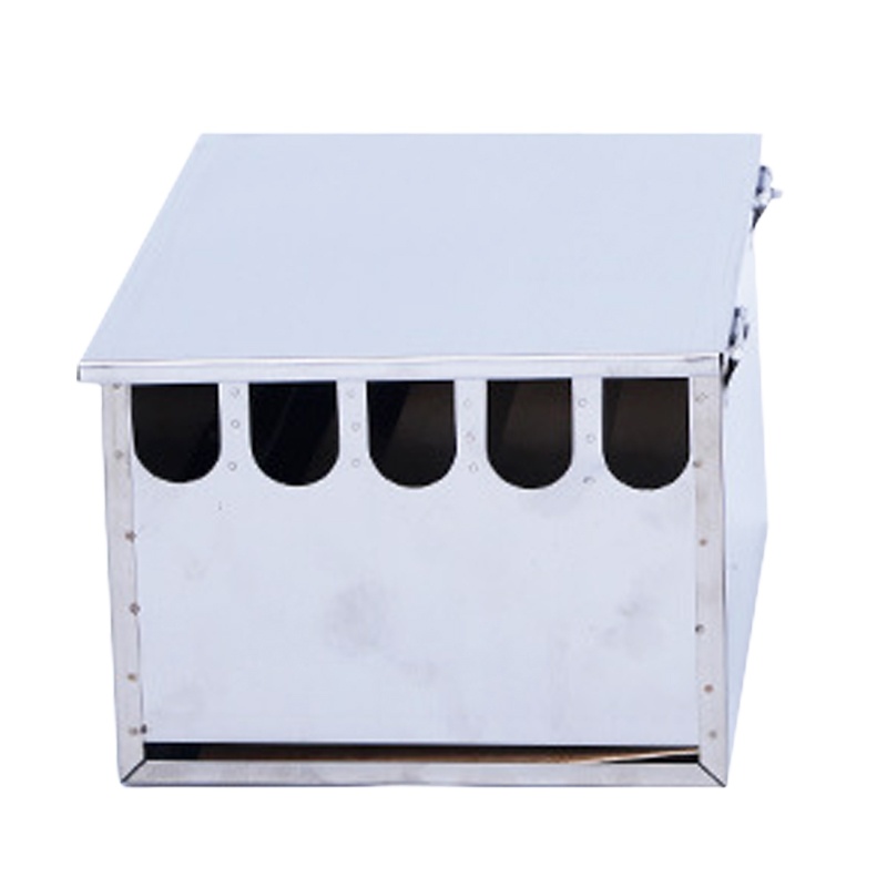 DJ-5不锈钢五格带锁刀架带盖刀箱厨房置物架有盖刀箱多功能刀座菜刀盒厨房用品