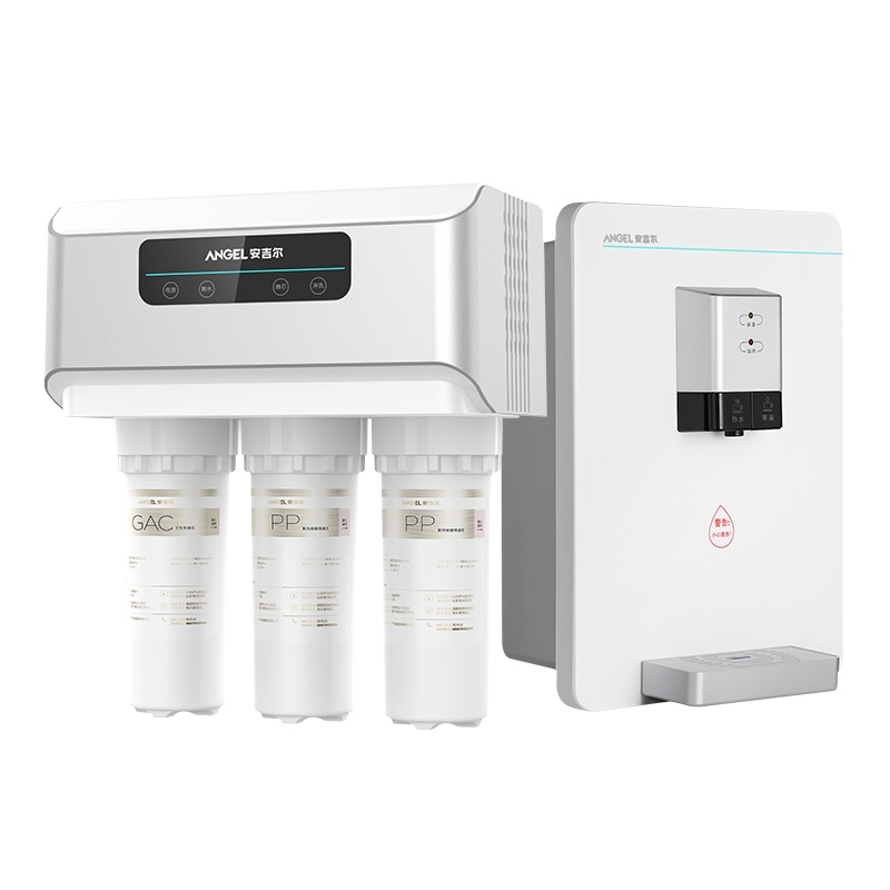 安吉尔(ANGEL)净水套餐家用直饮净水器厨下式纯水机V3PLUS过滤+壁挂式冷热型加热管线机饮水机Y2518
