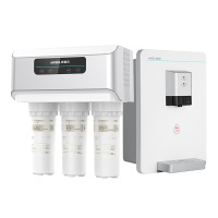 安吉尔(ANGEL)净水套餐家用直饮净水器厨下式纯水机V3PLUS过滤+壁挂式冷热型加热管线机饮水机Y2518