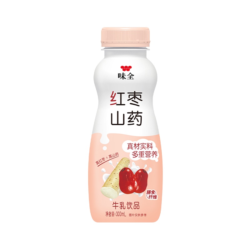 康师傅味全营养牛奶PET300ml*15入 红枣山药 新品 营养健康 牛奶饮品
