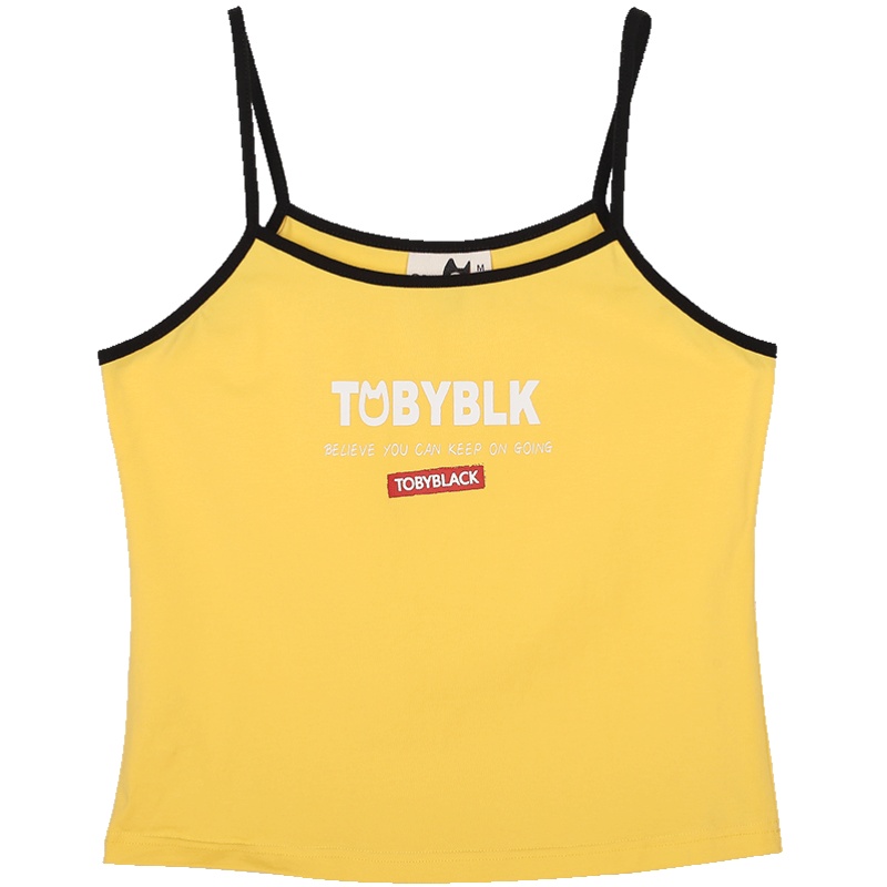 a02新款2020潮流字母印花吊带衫内搭外穿吊带背心女DTV2D0251KT